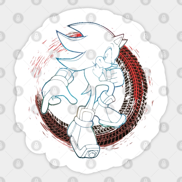 Sonic The Hedgehog - Shadow The Hedgehog - Type A - Colorful Sticker by Obtineo